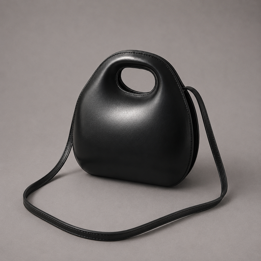 Luna Leather Crossbody Bag with Cutout Handle